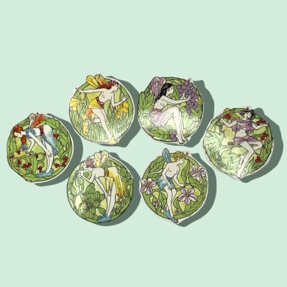 Ceramic Fairy Ornaments six total - Picture 9 of 9